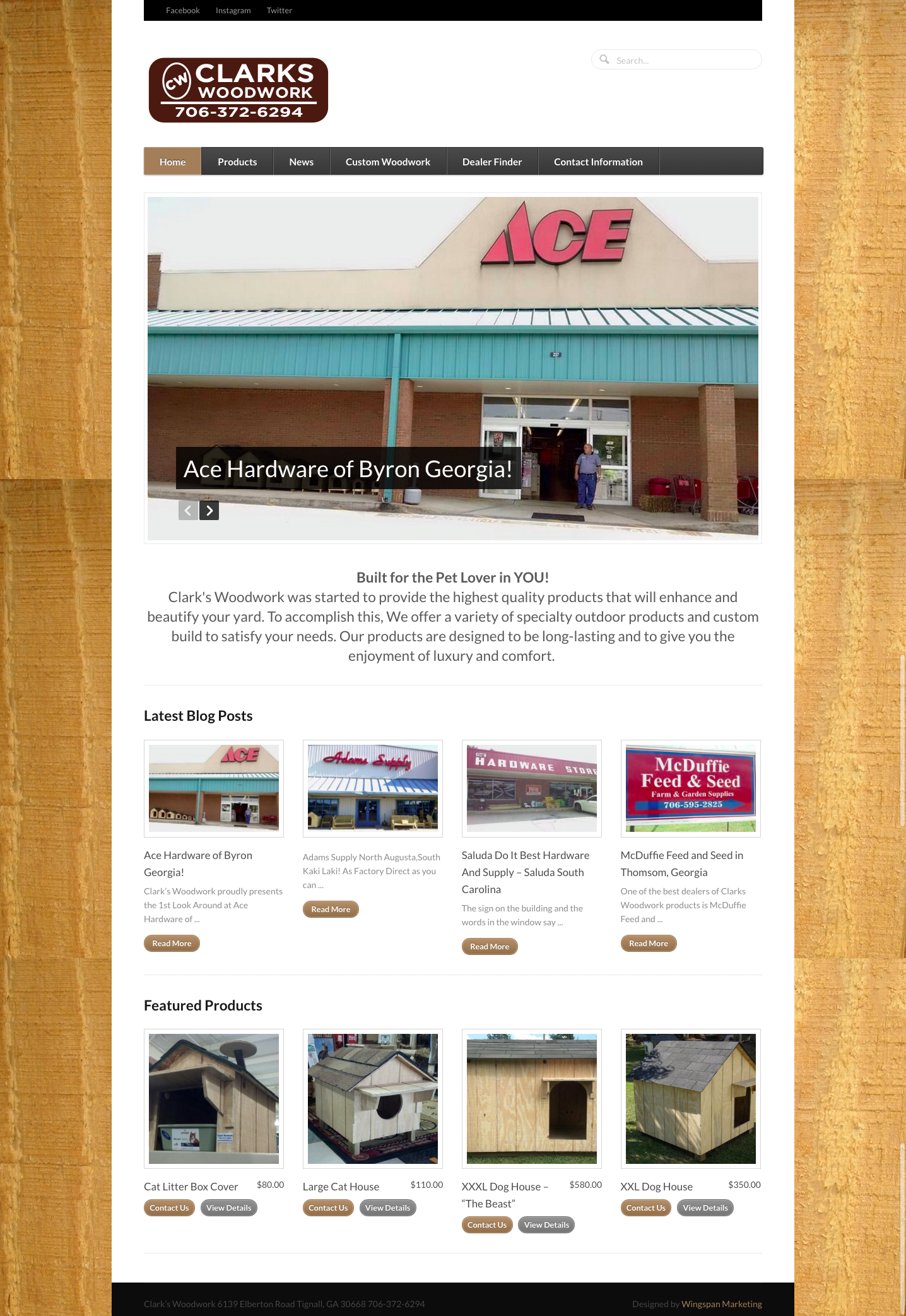 Clark’s Woodwork Wingspan Marketing