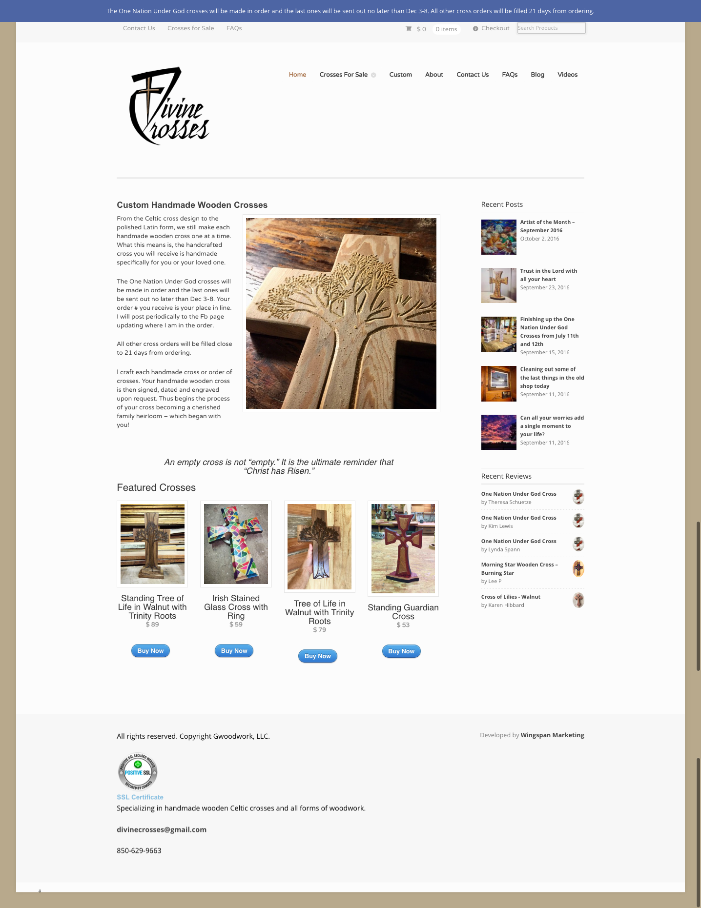 Divine Crosses Wingspan Marketing